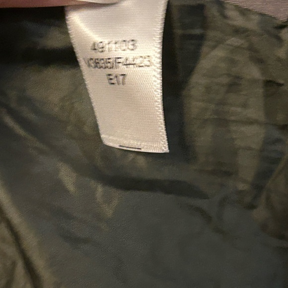 Lands' End women Long olive Quilted light Puffer Coat sz 14 - Picture 12 of 13